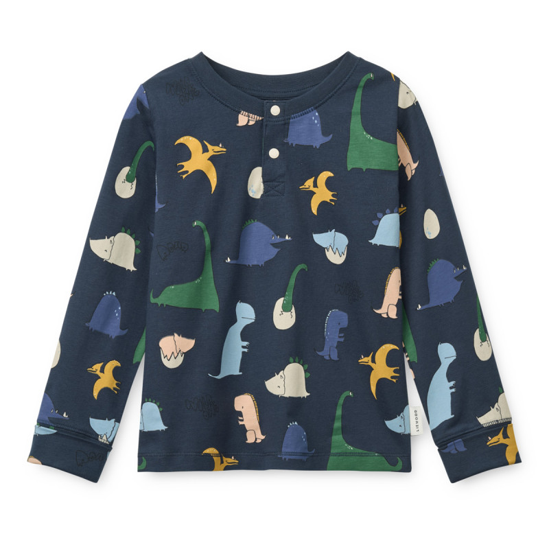 LIEWOOD WILHELM mitwachsender Pyjama Dino roar / Classic navy