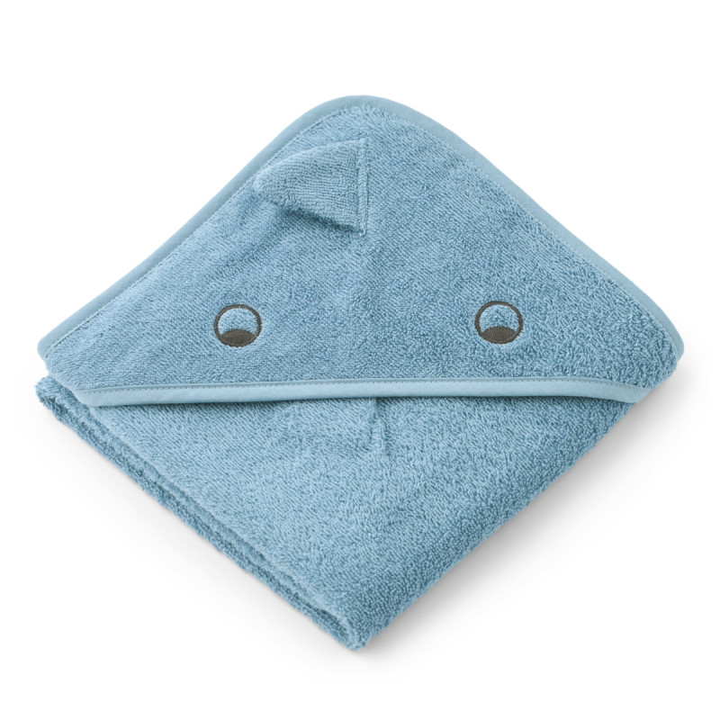 LIEWOOD ALBERT Baby-Kapuzenhandtuch Beach blue
