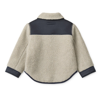 LIEWOOD ELIAN Kinder-Fleecehemd Mist / Classic navy