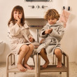 LIEWOOD MINIK Kinder-Fleecebademantel Sandy