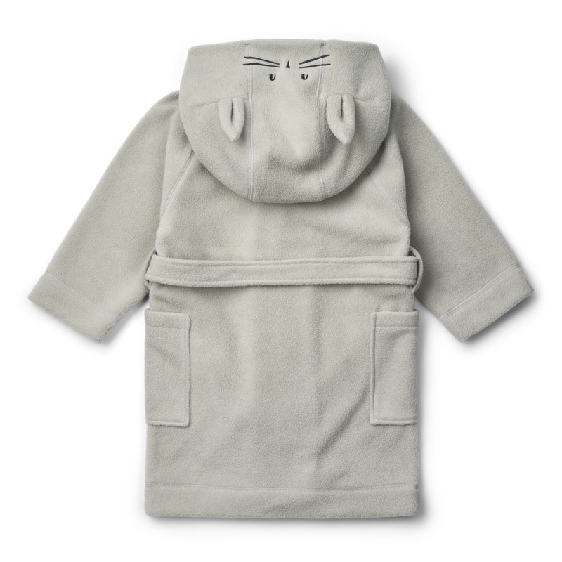 LIEWOOD MINIK Kinder-Fleecebademantel Dove blue
