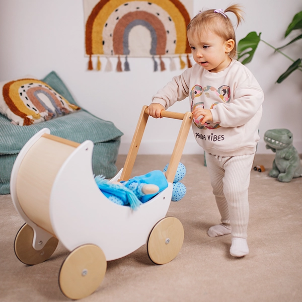 Kinderholzpuppenwagen – Joybex