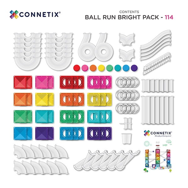 Magnetbausteine CONNETIX® Ball Run Bright Pack 114 Stck.