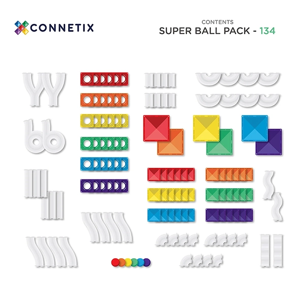 Magnetbausteine CONNETIX® Super Ball Run Pack 134 Stck. Magnetbausteine CONNETIX® Super Ball Run Pack 134 Stck.
