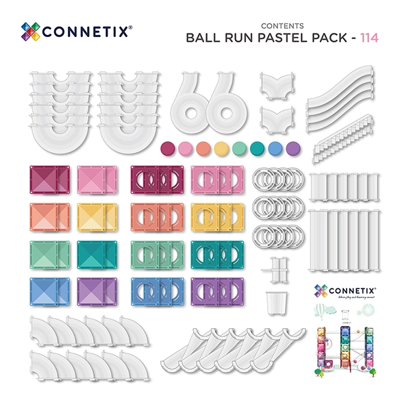 Magnetbausteine CONNETIX® Ball Run Pastel Pack 114 Stck. Magnetbausteine CONNETIX® Ball Run Pastel Pack 114 Stck.