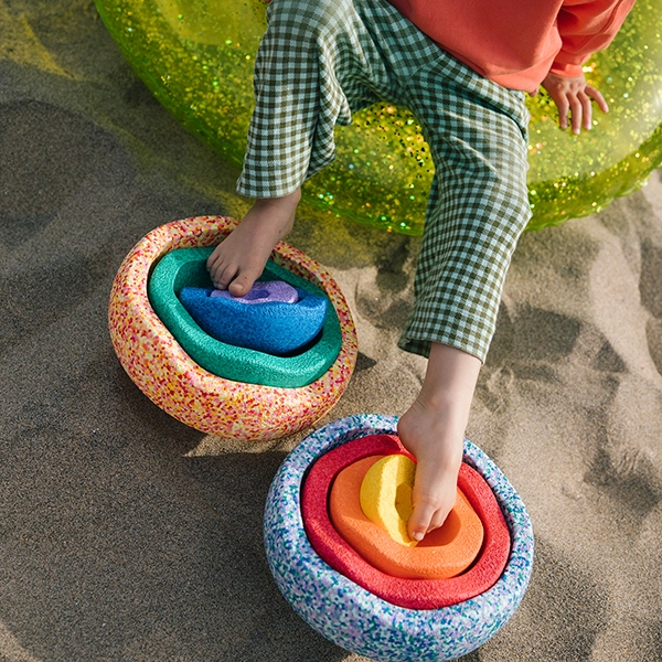 Stapelstein Sommer Rainbow Set 8 Stk.