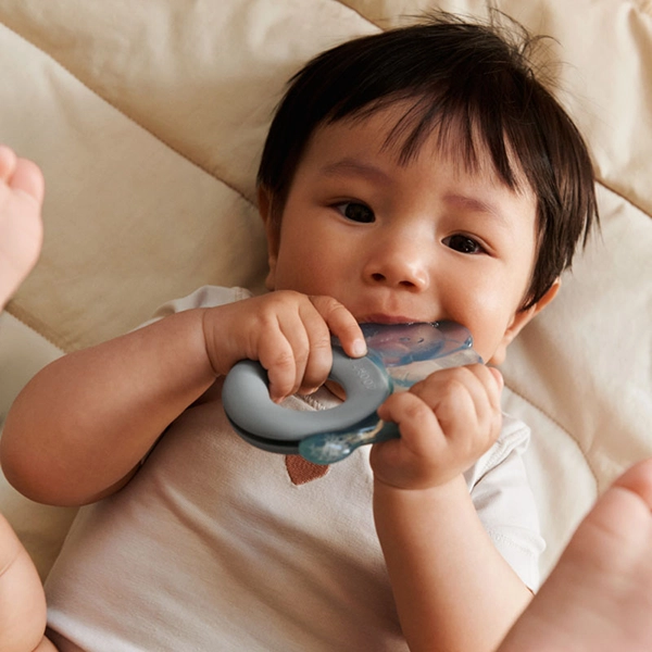 LIEWOOD Kühlbeißring Rita Elefant 2er-Pack Sandy / Dove blue