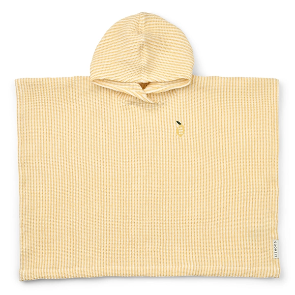LIEWOOD Poncho Paco Embroidery Lemon yellow / creme de la creme LIEWOOD Poncho Paco Embroidery Lemon yellow / creme de la creme