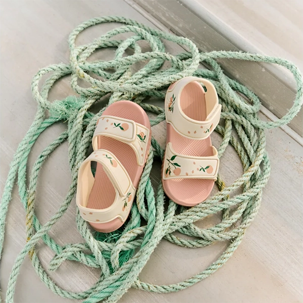 LIEWOOD Blumer Sandalen Peach / Sea shell