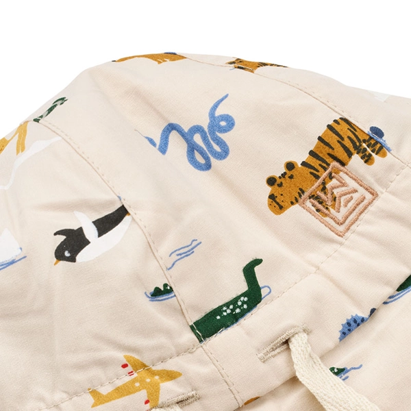 LIEWOOD Kinder Sonnenhut Gorm mit Ohren Around the world / Sandy