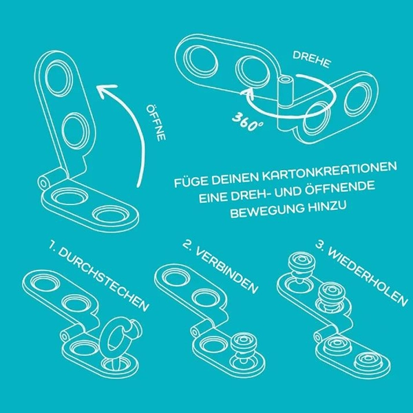 Makedo Drehscharnier Spin-Hinge