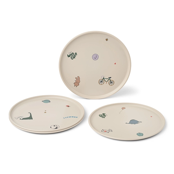 LIEWOOD REMCO Kinderteller 4er-Set Tamtam / Sandy